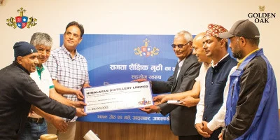 हिमालयन डिस्टिलरीद्वारा समता शैक्षिक गुठीलाई रु. २५ लाख सहयोग